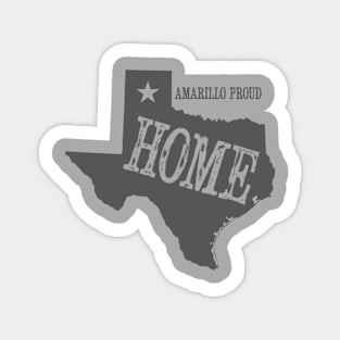 My Home is Amarillo (Gray Ink) Sticker